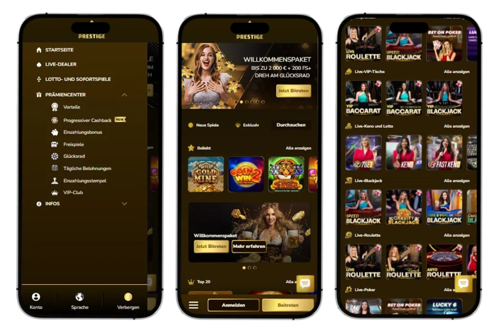 Prestige Casino Mobile